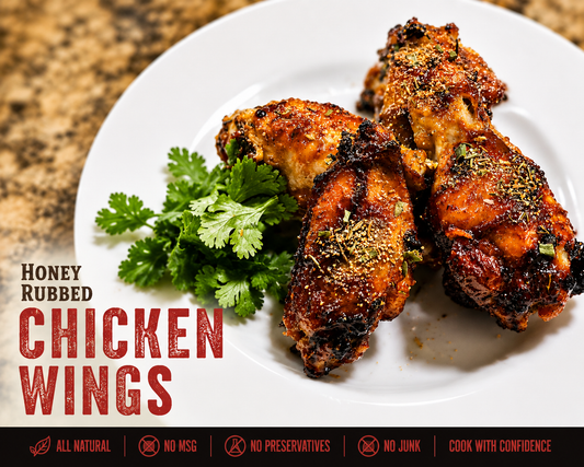 Crispy Air Fryer Chicken Wings with Rowdy Rooster Rub