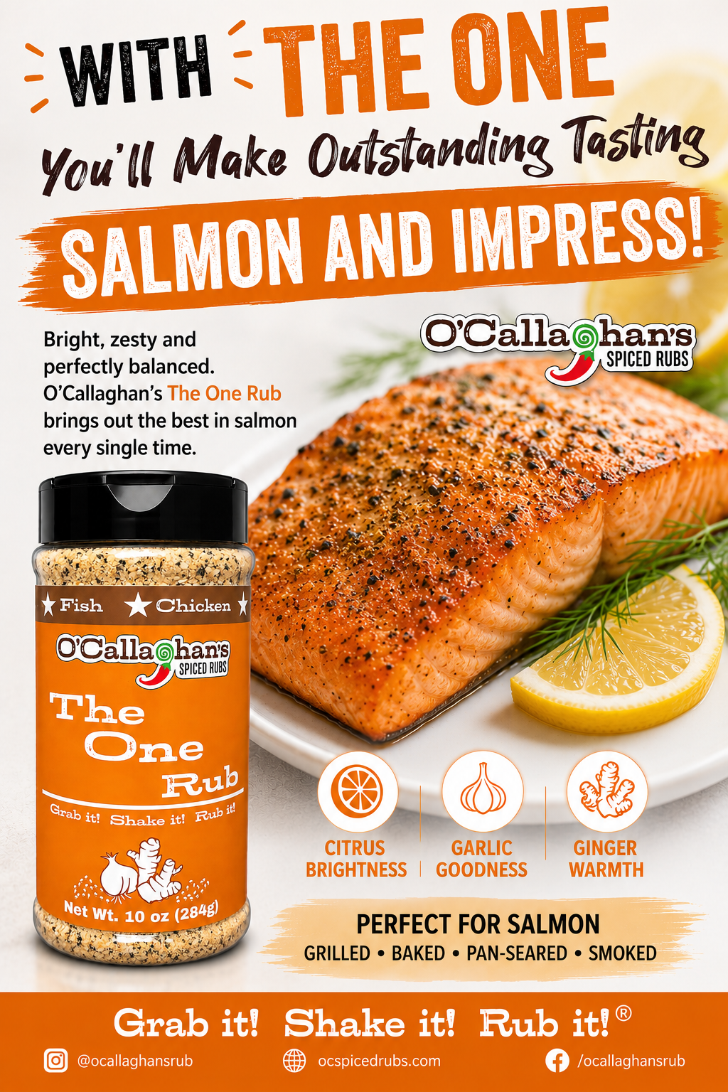 Baked Salmon with The One Signature Rub
