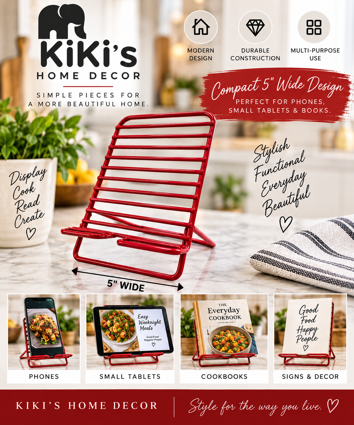 Kiki’s Home Decor Phone & Tablet Cradle