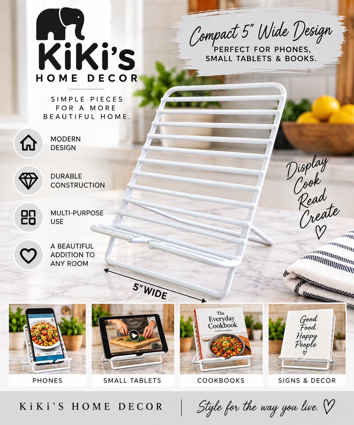 Kiki’s Home Decor Phone & Tablet Cradle