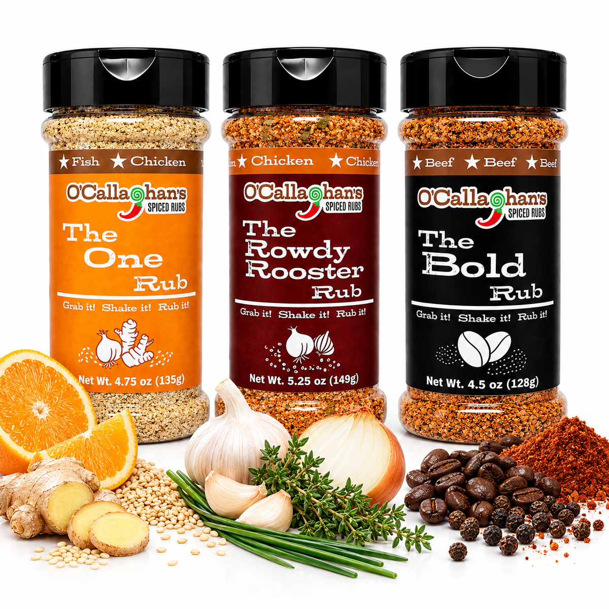 O’Callaghan’s Signature Rub Trio - 14.5oz (412 g)