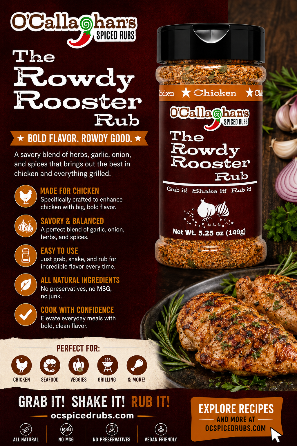 O’Callaghan’s Signature Rub Trio