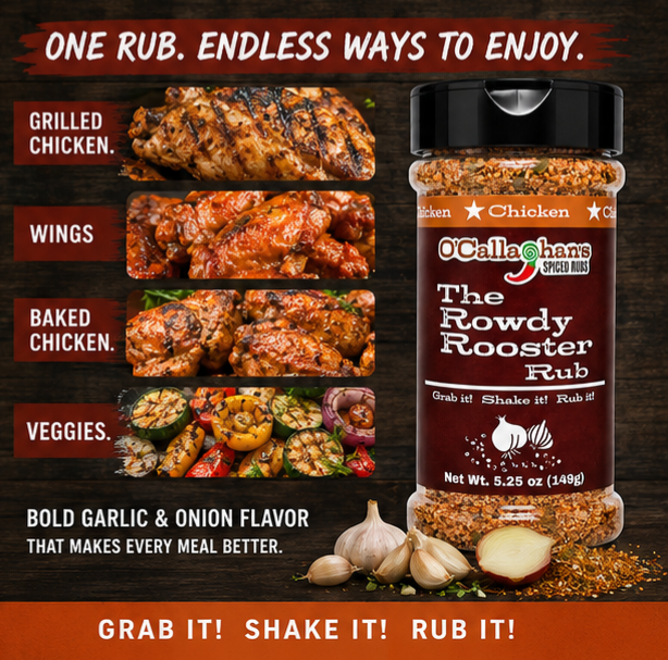 The Rowdy Rooster Signature Rub Medium Shaker