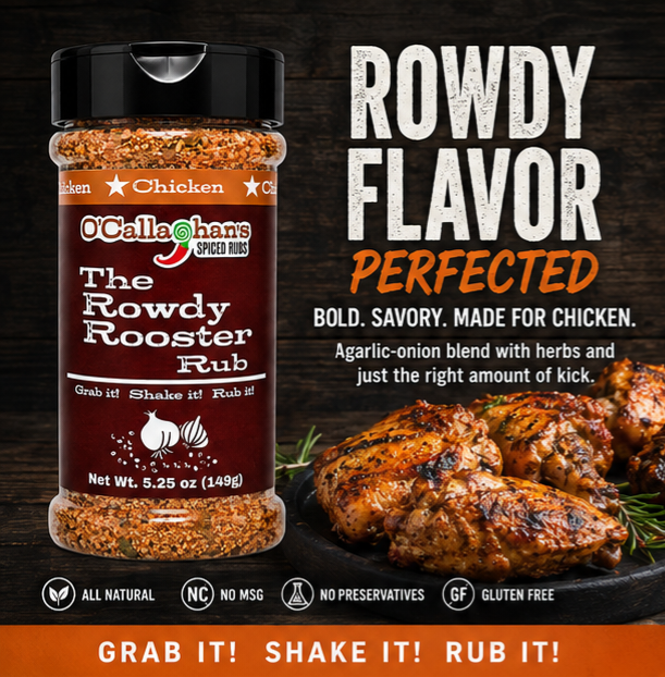 The Rowdy Rooster Signature Rub Medium Shaker