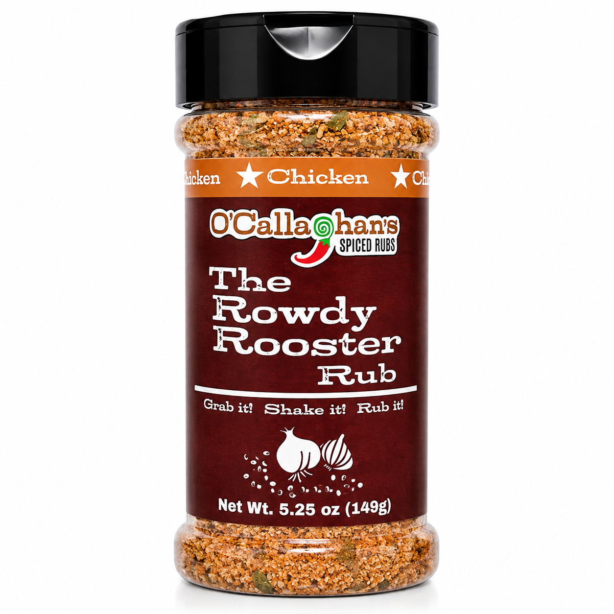The Rowdy Rooster Signature Rub Medium Shaker