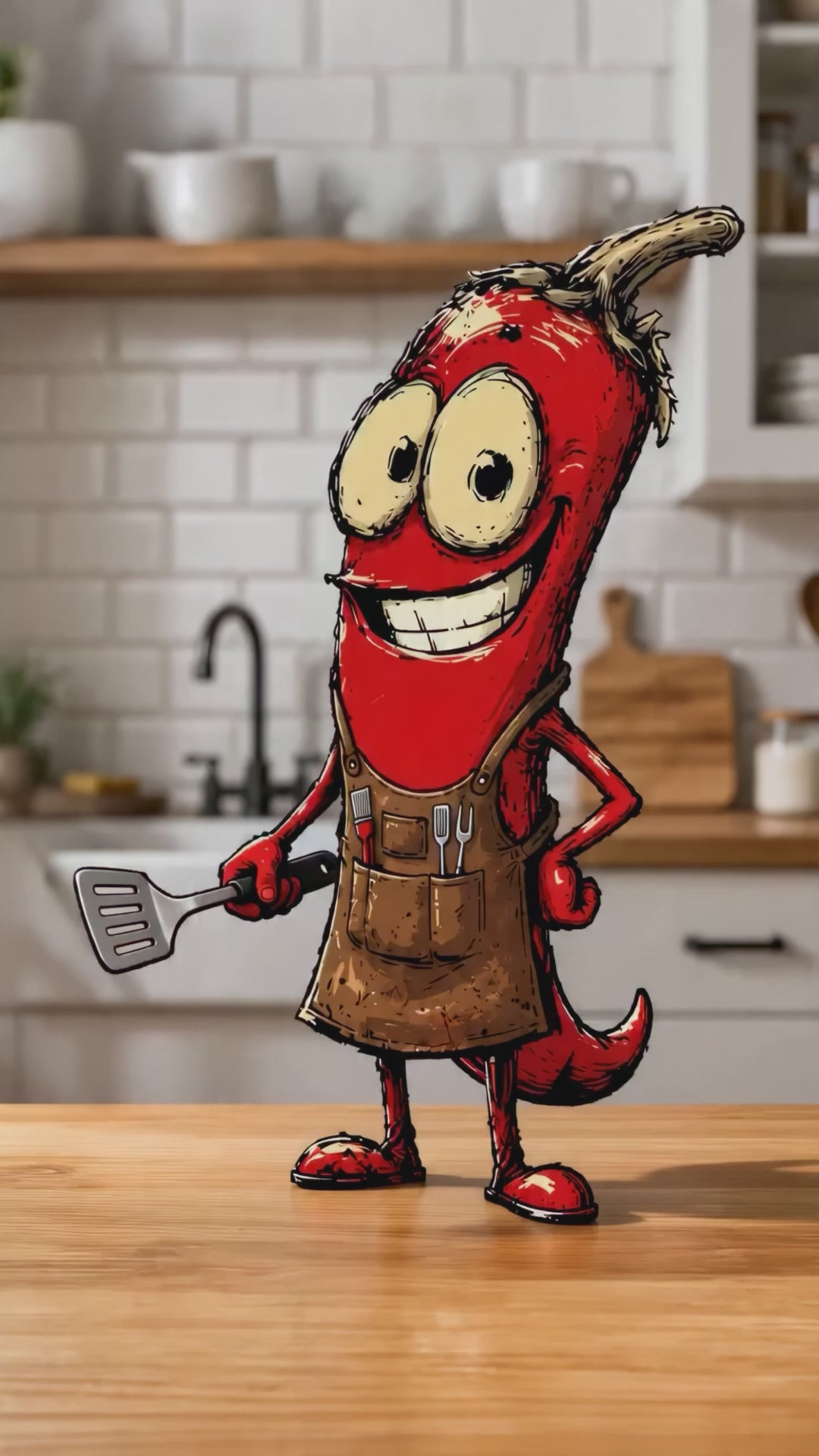 Load video: Blaze O'Callaghan's Spiced Rubs Pepper Mascot